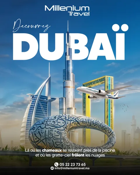 Millenium Travel — visuel réseaux sociaux 5