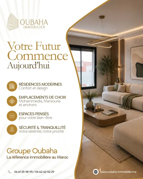 Oubaha Immobilier — visuel réseaux sociaux 3