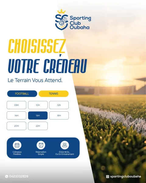 Sporting Club Oubaha — visuel réseaux sociaux 9